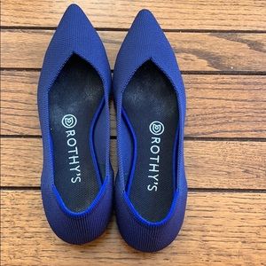 Rothy’s Navy Blue pointed flats
